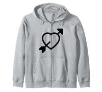 Freccia Attraverso Il Cuore Costume Felpa con Cappuccio