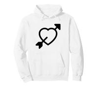 Freccia Attraverso Il Cuore Costume Felpa con Cappuccio