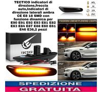 Freccia auto,Indicatori di direzione laterali Ambra CE E8 18 SMD Con funzione Di