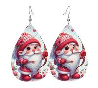 Freccia D'Amore Degli Gnomi Di San Valentine Donna Orecchini Ecopelle Orecchino Goccia Pendenti