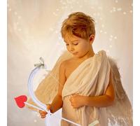 Freccia D'amore in Schiuma Bianca, Leggero Accessorio Cosplay | Decorativo e Riutilizzabile, per San Valentino e Foto, in Schiuma e Tessuto, per Ragazzi e Donne