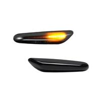 Freccia Dinamica Per E90 Per E91 Per E92 Per E93 Per E60 Per E87 Per E82 Per E46 Luce Di Segnalazione Laterale Dinamica A LED Sequenziale(Smoked Lens Amber)