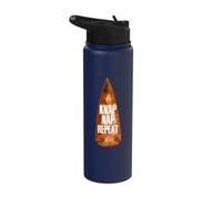 Freccia Knapping Flint Knapping Stone Shaping Stone Tools Stainless Steel Insulated Water Bottle