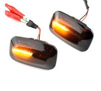Freccia laterale 2 Luci Di Posizione Laterali Dinamiche Indicatori Di Direzione Scorrevoli Compatibile Con Toyota Per Land Per Cruiser Per Serie 100 1998-2007(Black)