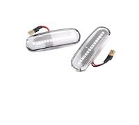 Freccia luci spiegelblinker Per Fiat Per Multipla Per Panda Per Punto Per Qubo Per Stilo 2003-2019 Indicatori Di Direzione A LED Dinamici 2Pc Indicatore Direzione Dinamico LED(Dynamic Crystal)