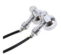 Freccia Moto LED 12V Retro Arancione Lente In Plastica 2 Pezzi