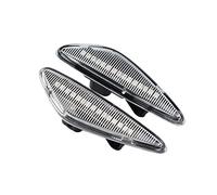 Freccia Specchietto Laterale Led 2pcs LED Car Dynamic Side Marker Blinker Light Signal Lamp Indicatore Di Direzione Per Nissan Per Lafesta Per Highway Star 2011-2017(Crystal Type)