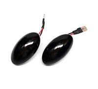 Freccia Specchietto Laterale Led Indicatore Direzione Dinamico LED Laterale Parafango Indicatore Sequenziale Auto Assessories Per BMW Per MINI Per Cooper R50 R52 R53 2002-2008(Smoked Black)