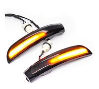 Freccia Specchietto Laterale Led Indicatore Lampeggiamento Dinamico Spie Luminose A LED Fumé Indicatori Direzione Lampade Accessori Auto Per Ford Per La Fuga Per Kuga II Per EcoSport(Giallo)