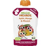 Freche Freunde Mousse da Spremere Bio - Mela, Mango e Pesca - 100 g