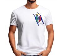 FRECS t Shirt Uomo Celebrativa Inter 2 Stella Campione d'Italia 2024 (IT, Testo, XL, Regular, Regular, Bianco)