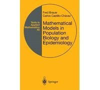 Fred Brauer Carlos Ca Mathematical Models in Population Biology and (Tascabile)
