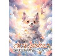 Fred Martin Cute Animal Reverse Coloring Book (Tascabile)