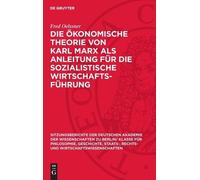 Fred Oelssner Die Ökonomische Theorie Von Karl Marx ALS Anlei (Copertina rigida)