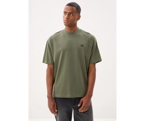Fred Perry - Back Print Vertical Graphic T-Shirt Verde - Abbigliamento S Verde