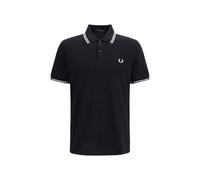 Fred Perry Black Cotton Polo Shirt - M