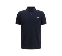 Fred Perry Blue Cotton Polo Shirt - L