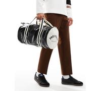 Fred Perry - Borsa cilindrica classica nera ed écru-Nero No Size