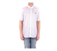 Fred Perry - Camicia a Maniche Corte - -Shirts -Uomo -Bianco -S