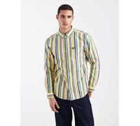 Fred Perry - Camicia comoda a righe multicolore con logo M