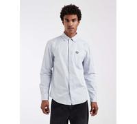 Fred Perry - Camicia comoda in twill blu pallido slavato 2XL
