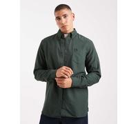 Fred Perry - Camicia Oxford color kaki-Verde XS
