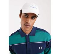 Fred Perry - Cappellino in twill bianco con logo One Size