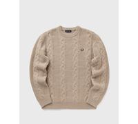 Fred Perry CHUNKY CABLE KNIT JUMPER men Pullovers beige in taglia:XXL