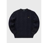 Fred Perry CHUNKY CABLE KNIT JUMPER men Pullovers blue in taglia:L