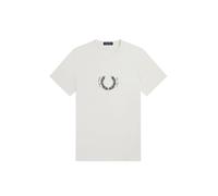 Fred Perry Circle Branding T-Shirt, bianco, XL