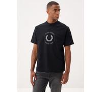 Fred Perry - Circle Graphic T-Shirt Nero - Abbigliamento XXL Nero