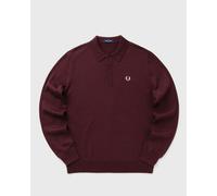 Fred Perry CLASSIC KNITTED SHIRT LS men Polos red in taglia:S