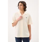 Fred Perry - Compress Mesh Revere Collar Sh Bianco - Abbigliamento S Bianco