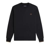 Fred Perry - Contrast Crewneck Sweatshirt - -Sweatshirts & Hoodies -Uomo -Nero -S