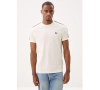 Fred Perry - Contrast Tape Ringer T-Shirt Bianco - Abbigliamento L Bianco