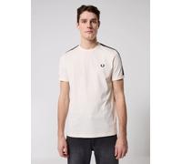 Fred Perry - Contrast Tape Ringer T-Shirt Bianco - Abbigliamento XXL Bianco