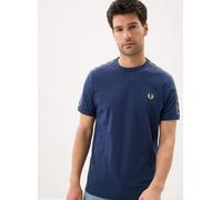 Fred Perry, ,Tops ,Uomo ,Blu ,M Contrast Tape Ringer T-Shirt