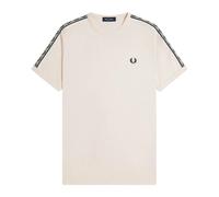 Fred Perry - Contrast Tape Ringer T-Shirt - - Tops - Uomo - Beige - M