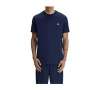 Fred Perry - Contrast Tape Ringer T-Shirt - - Tops - Uomo - Blu - 2XL