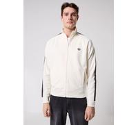 Fred Perry - CONTRAST TAPE TRACK JACKET Bianco - Abbigliamento S Bianco
