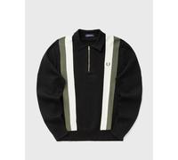 Fred Perry CONTRAST TIPPED KNITTED SHIRT men Pullovers black in taglia:XL