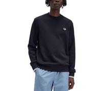 Fred Perry Felpa Girocollo Misto Cotone Nero - Taglia XXL Abbigliamento Uomo