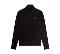 Fred Perry - Dolcevita a Collo Alto - - Knitwear - Uomo - Nero - S