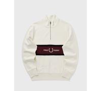 Fred Perry EMBROIDERED PANEL HALF ZIP SWE men Half-Zips beige in taglia:S