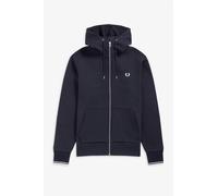 Fred Perry HOODED ZIP THROUGH SWEATSHIRT men Hoodies|Zippers blue in taglia:XL
