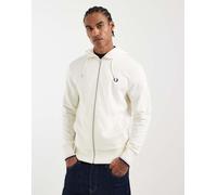Fred Perry - Hooded Zip Through Sweatshirt Bianco - Abbigliamento S Bianco