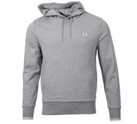 Fred Perry Felpa con cappuccio da uomo M2643, grigio chiaro, S