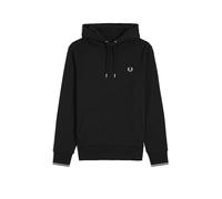 Fred Perry TIPPED HOODED SWEATSHIRT men Hoodies black in taglia:M