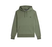 Fred Perry - TIPPED HOODED SWEATSHIRT Verde - Abbigliamento S Verde