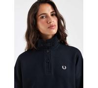 Fred Perry felpa con colletto in navy effetto felpato-blu navy 38